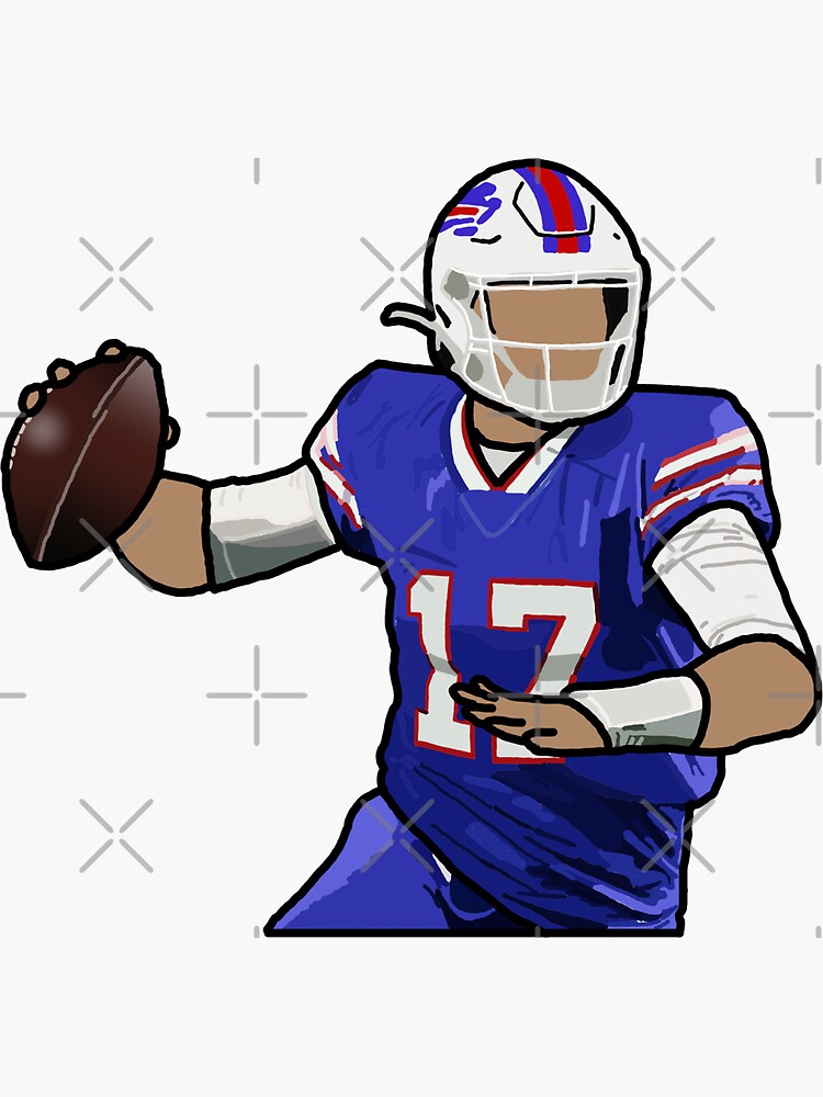 Buffalo Bills Josh Allen Jersey Sticker 