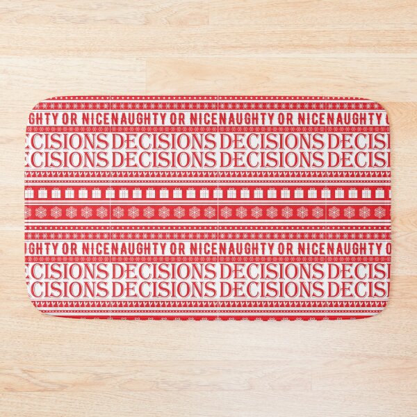 Item preview, Naughty Or Nice Decisions Decisions | Ugly Sweater Style designed and sold by GravitiTees.