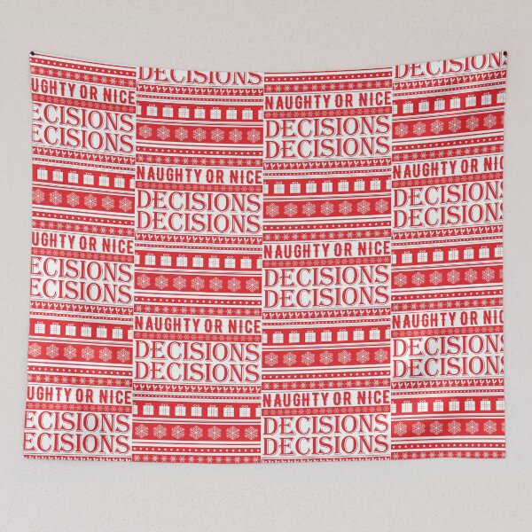 Item preview, Naughty Or Nice Decisions Decisions | Ugly Sweater Style designed and sold by GravitiTees.
