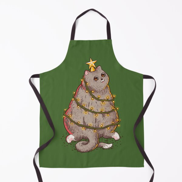 Item preview, Merry Catmas - Funny Chonky Cat dressed as a Chritmas Tree | New Year 2021 | Chonk, Chonker, Chonkster, Fat cat butt. GREEN designed and sold by Any Color Designs.