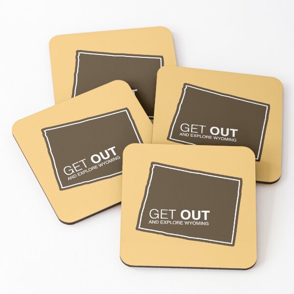 Item preview, Get Out...and Explore Wyoming | Outdoor Hiking Tourism Bumper Sticker designed and sold by SLAG-Creative.