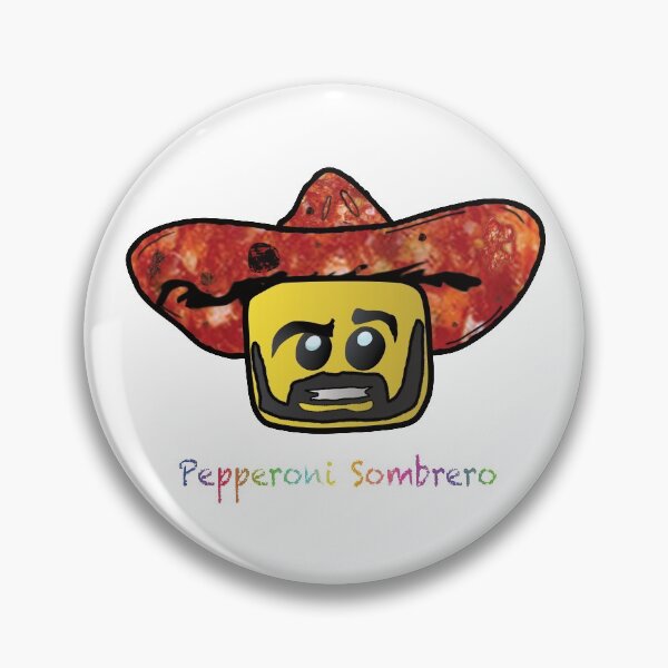Pepperoni Sombrero Pin