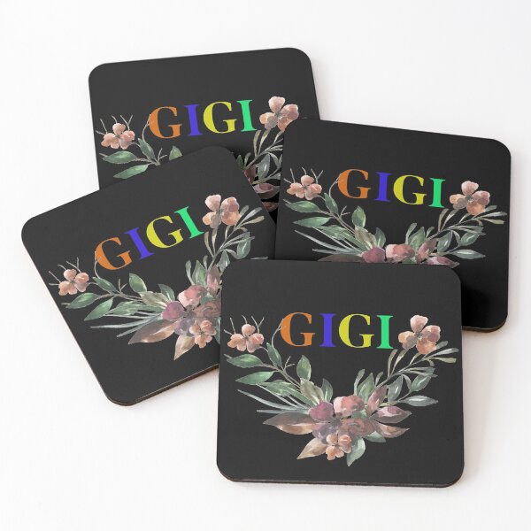 Item preview, GiGi | Grandma Gift | Rainbow colour GiGi with watercolour flowers designed and sold by Rcasadesign.