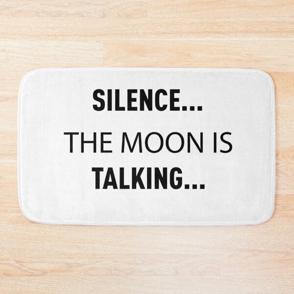 Item preview, Silence... The Moon Is Talking (Black - White BG) designed and sold by FilipeFerreira.