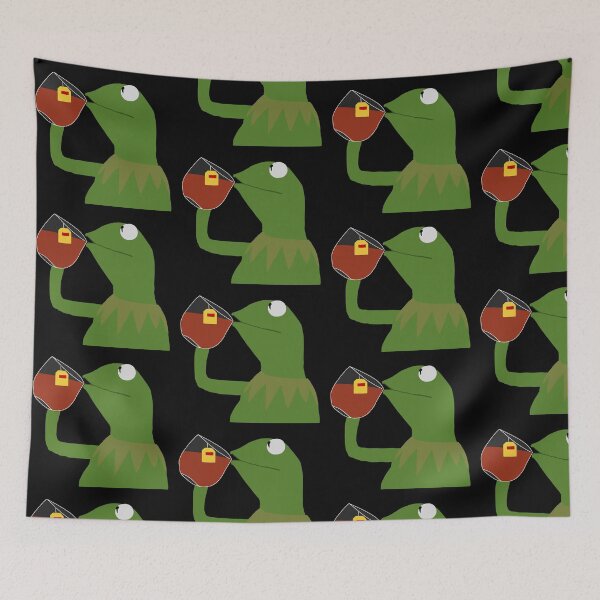 Item preview, Kermit the Frog Sipping Tea designed and sold by Kaitlyn Hart.