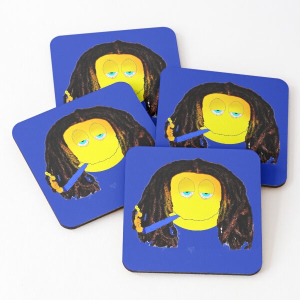 Item preview, Rasta Smoking a Spliff - Smiling Emoji, Design  designed and sold by bobla25.