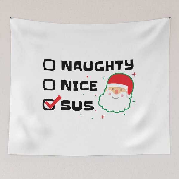 Item preview, Nice Naughty SUS Christmas 2020  designed and sold by arrowroses.
