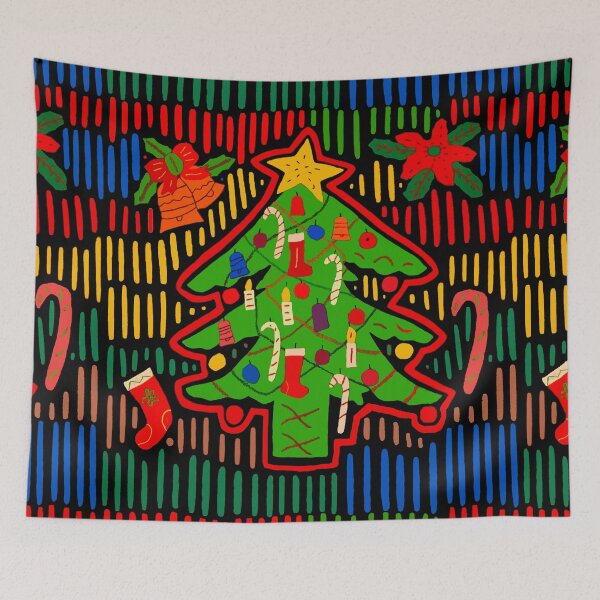 Item preview, Árbol de Navidad Isla San Blas Mola designed and sold by Esprit-Mystique.
