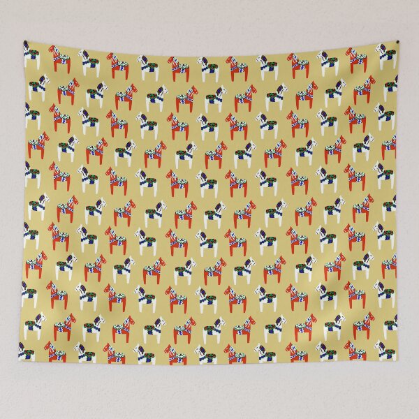 Item preview, Dala Horses (Yellow) designed and sold by A Mere Design.