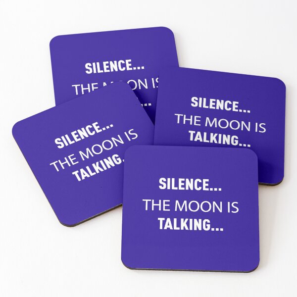 Item preview, Silence... The Moon Is Talking (Dark Blue) designed and sold by FilipeFerreira.