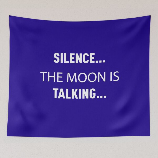Item preview, Silence... The Moon Is Talking (Dark Blue) designed and sold by FilipeFerreira.