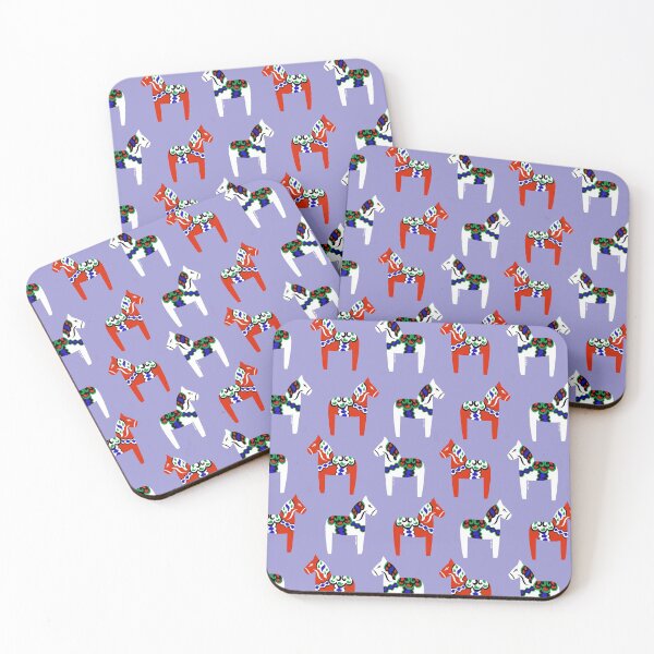 Item preview, Dala Horses (Blue) designed and sold by A Mere Design.