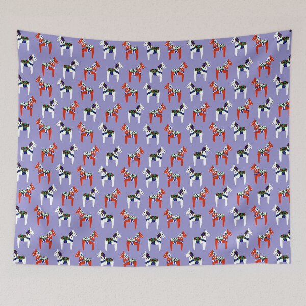 Item preview, Dala Horses (Blue) designed and sold by A Mere Design.