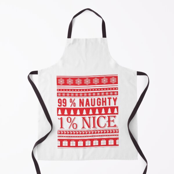Item preview, 99 Percent Naughty 1 Percent Nice | Ugly Sweater Style designed and sold by GravitiTees.