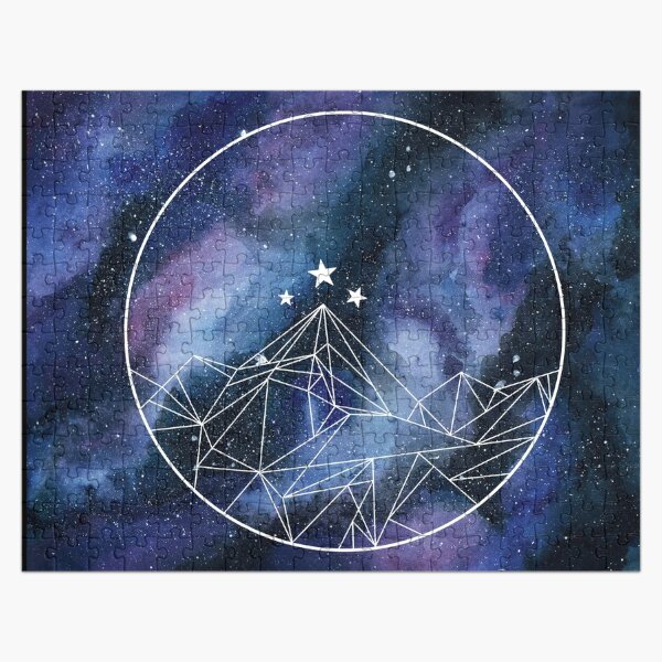 Night Court Symbol watercolor Jigsaw Puzzle