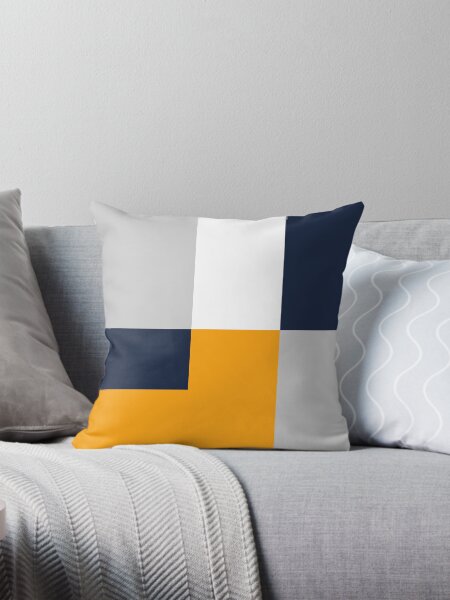 Item preview, Modern Color Block - Navy, Grey and Yellow designed and sold by DapperTapper.