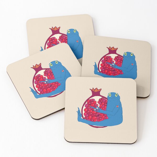 Item preview, Frog Toad With Tattoo Hugging a Pomegranate designed and sold by Ren Speiser.
