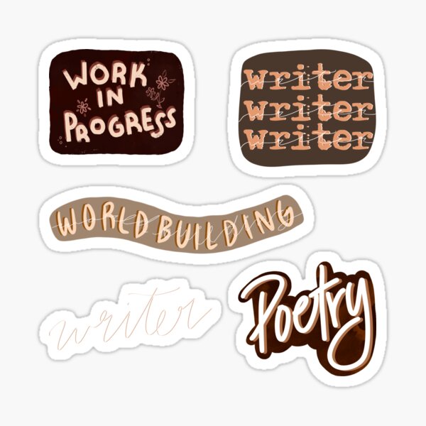 Writer Sticker Set Sticker