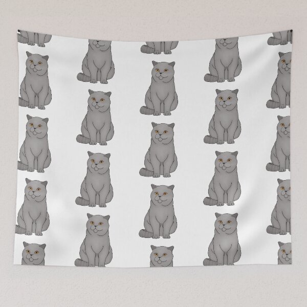Item preview, British shorthair cat designed and sold by MaaaddArt.