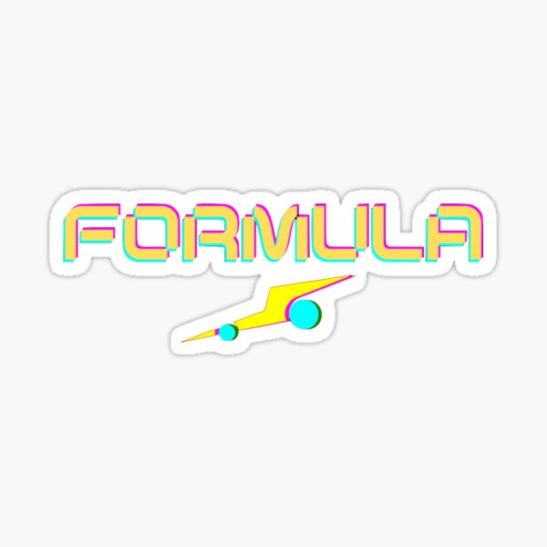 Neon Formula Merch Sticker