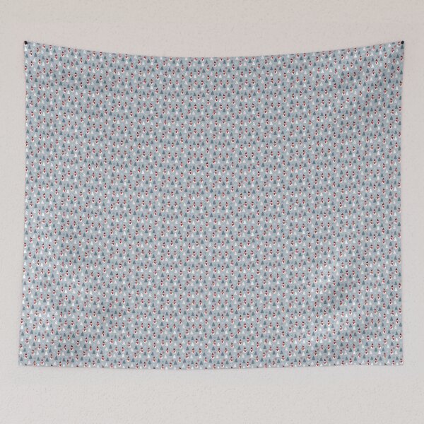 Item preview, Happy Snowmen Christmas blue designed and sold by MorganMickleCo.