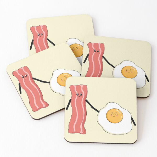 Item preview, Cute Breakfast couple bacon and egg for foodies designed and sold by tita74.