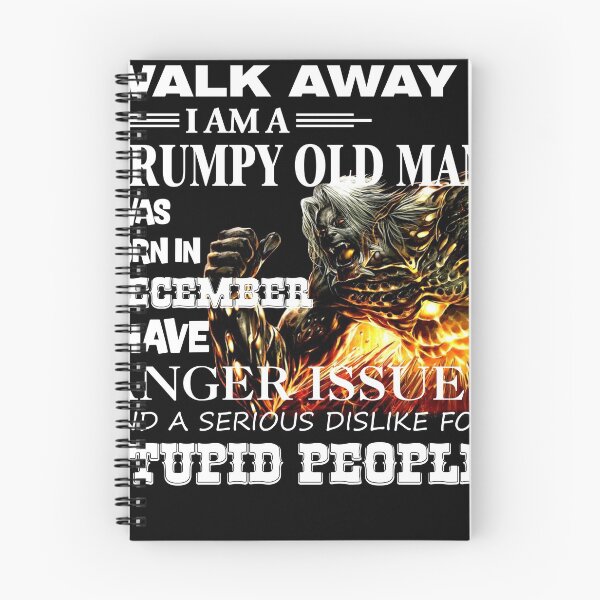 Item preview, Demon Warrior Walk away I Am Grumpy Old Man Born in December designed and sold by Olivia-Evans.