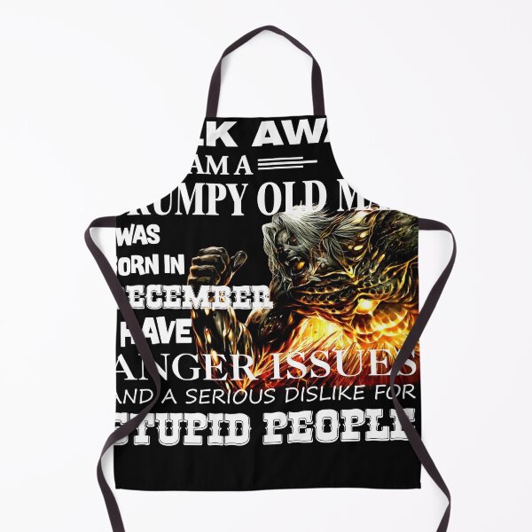 Item preview, Demon Warrior Walk away I Am Grumpy Old Man Born in December designed and sold by Olivia-Evans.