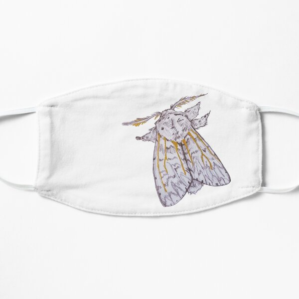 Fuzzy moth Flat Mask