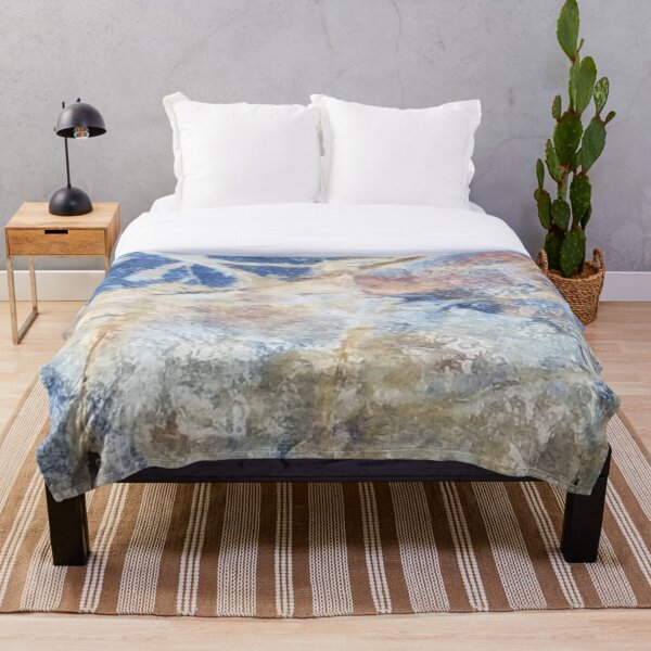 Artikelvorschau, Beach Rock - Blau, Golden und Bronze Rustikaler Beach Rock - Niedlicher Rock gemustert entworfen und verkauft von Vero De.