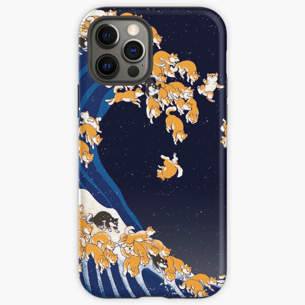 Item preview, Shiba Inu The Great Wave in Night designed and sold by bignosework.
