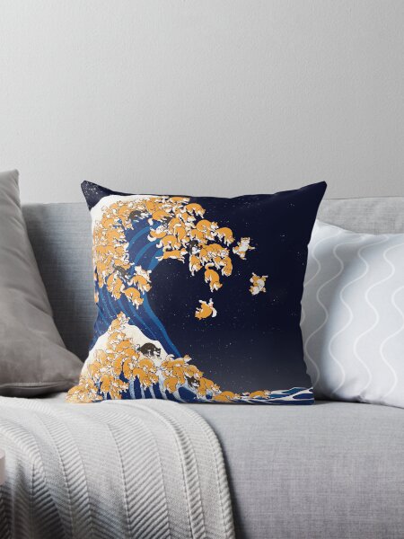 Item preview, Shiba Inu The Great Wave in Night designed and sold by bignosework.