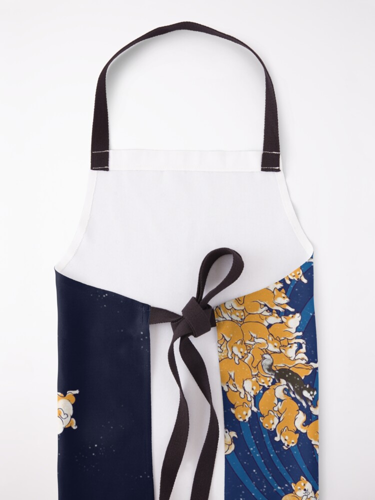 Alternate view of Shiba Inu The Great Wave in Night Apron
