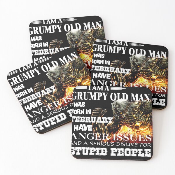 Item preview, Demon Warrior Walk away I Am Grumpy Old Man Born in February designed and sold by Olivia-Evans.