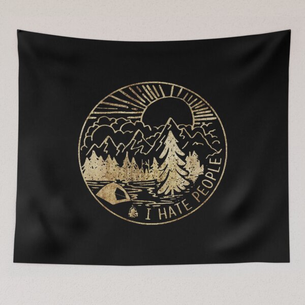 Item preview, I hate people i love camping designed and sold by Taf Atek.