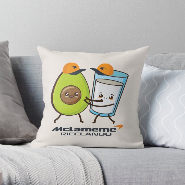RICCIARDO NORRIS MCLAREN TEAM Throw Pillow