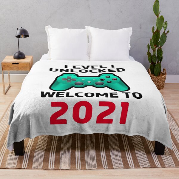 Item preview,  LEVEL 1 UNLOCKED WELCOME TO 2021, Funny Design  With Mod Control Video Games, Funny Gift For 1st Holiday of year and Anniversary designed and sold by be-great.