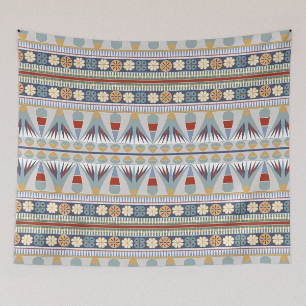 Item preview, Classic ancient Egyptian Lotus frieze with mandrake designed and sold by Aakheperure.
