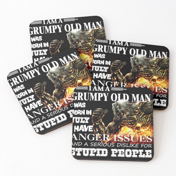 Item preview, Demon Warrior Walk away I Am Grumpy Old Man Born in July designed and sold by Olivia-Evans.