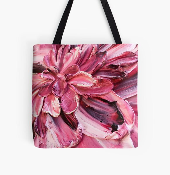 Blushing Blooms All Over Print Tote Bag