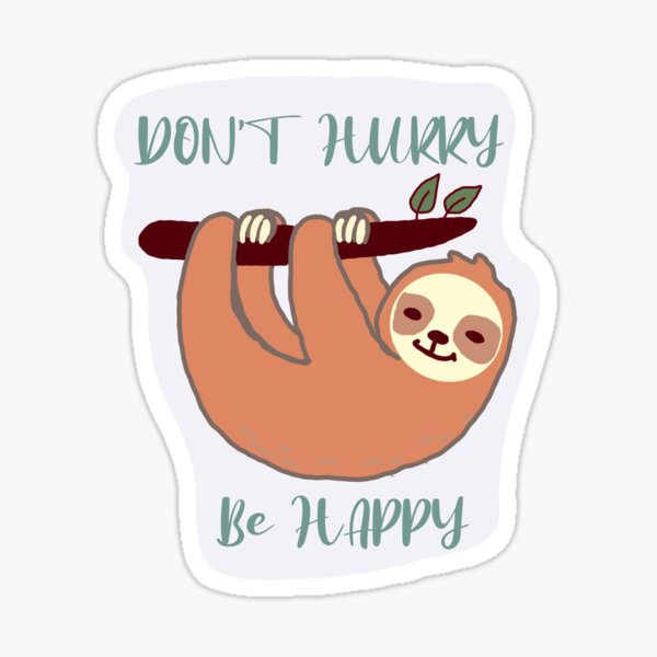Sloth sticker Sticker