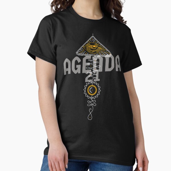 Vista previa del artículo con la obra «Agenda 21 | El gran reinicio | Resista el reinicio | NWO | Agenda Global», diseñado y vendido por IdeaPangea.