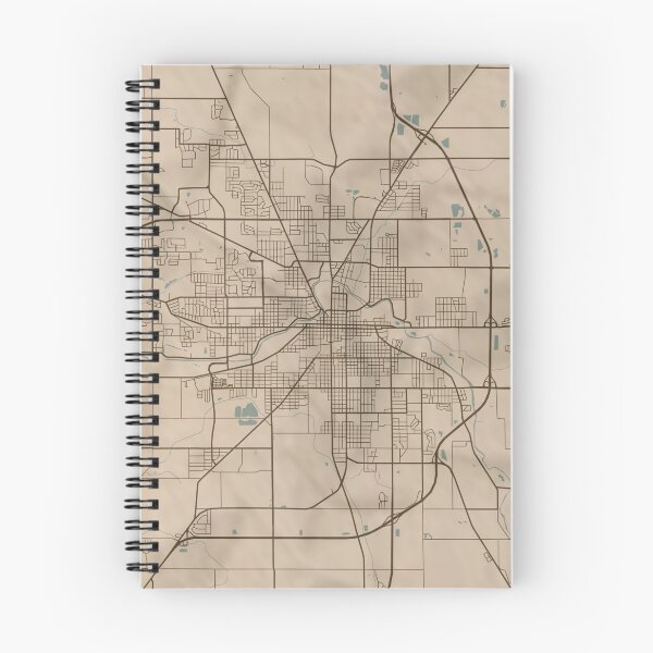 Item preview, Muncie Sepia Map designed and sold by CPTVDesign.