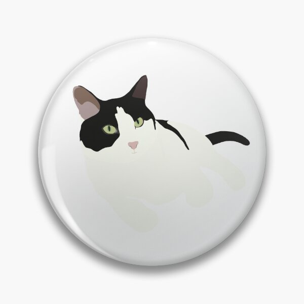 Item preview, Black and white cat designed and sold by AllysonPaige28.