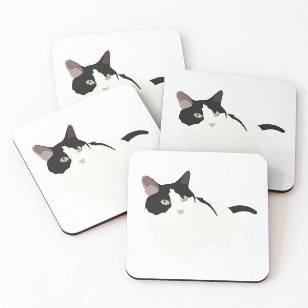 Item preview, Black and white cat designed and sold by AllysonPaige28.