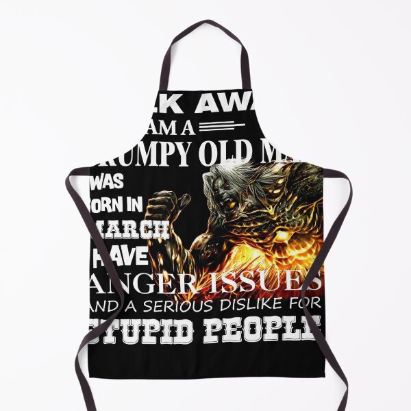 Item preview, Demon Warrior Walk away I Am Grumpy Old Man Born in March designed and sold by Olivia-Evans.