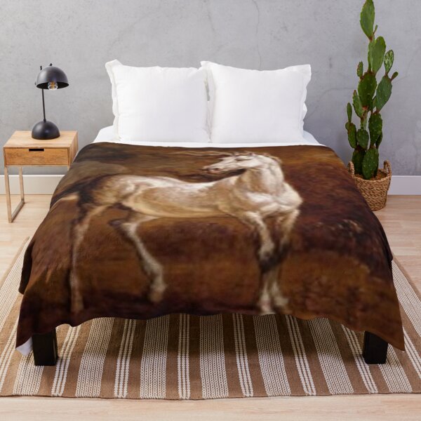 Item preview, White horse in brown designed and sold by BhARTi Taylor.