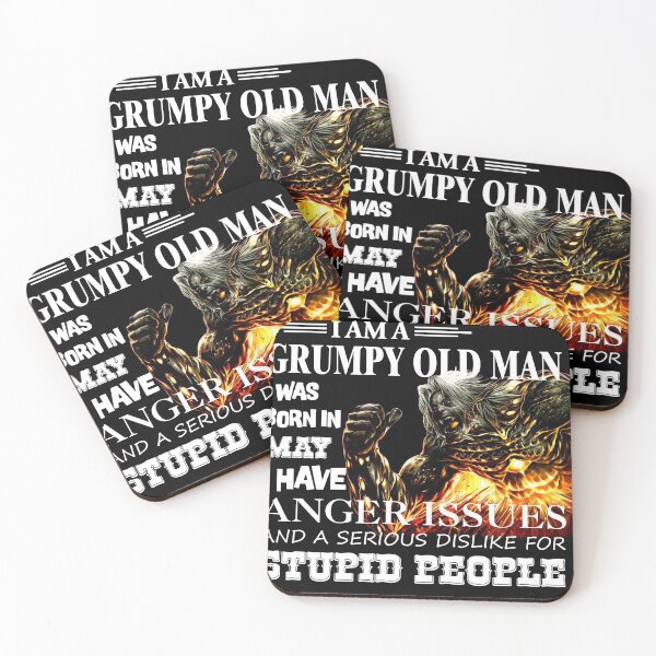 Item preview, Demon Warrior Walk away I Am Grumpy Old Man Born in May designed and sold by Olivia-Evans.