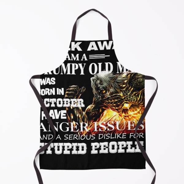 Item preview, Demon Warrior Walk away I Am Grumpy Old Man Born in October designed and sold by Olivia-Evans.