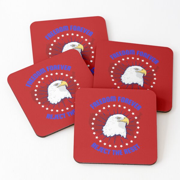 Item preview, Reject The Reset - Patriotic Eagle | Resist the Reset | NWO | Global Agenda | Patriot designed and sold by IdeaPangea.